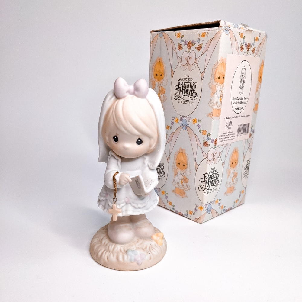 Precious Moments This Day Has Been Made in Heaven First Communion Figurine Box